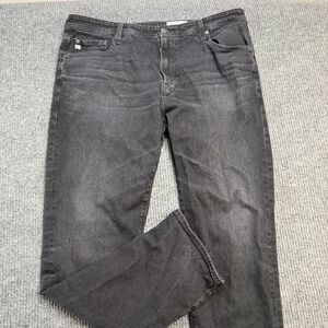 Adriano Goldschmied Jeans Mens 40x33 Black Everett Slim Straight AG-ED Denim